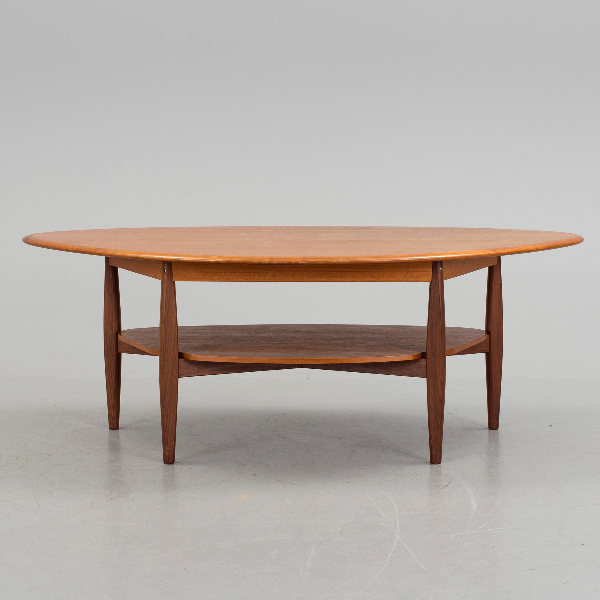 A teak coffee table by Ganddal Mobelfabrik Norway.