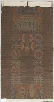 Bench rug, early 20th century. Circa 235 x 125 cm.