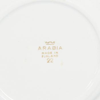 Astiaston osia, 45 osaa, ”Maisema” (Landskap), fajanssia, Reinhard Richter, Arabia, 1964–1971.
