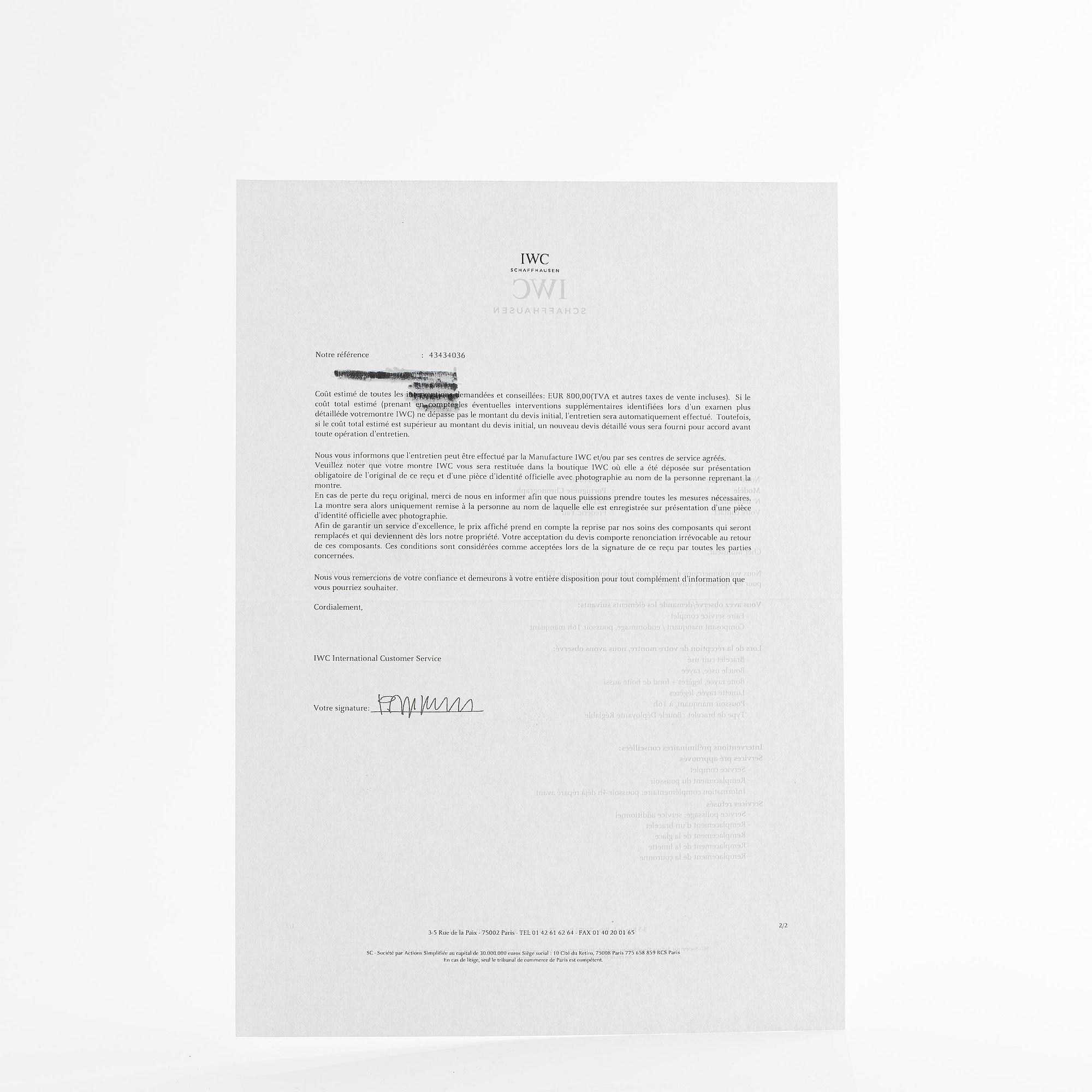 IWC, Portuguese Chrono, ca 2007.