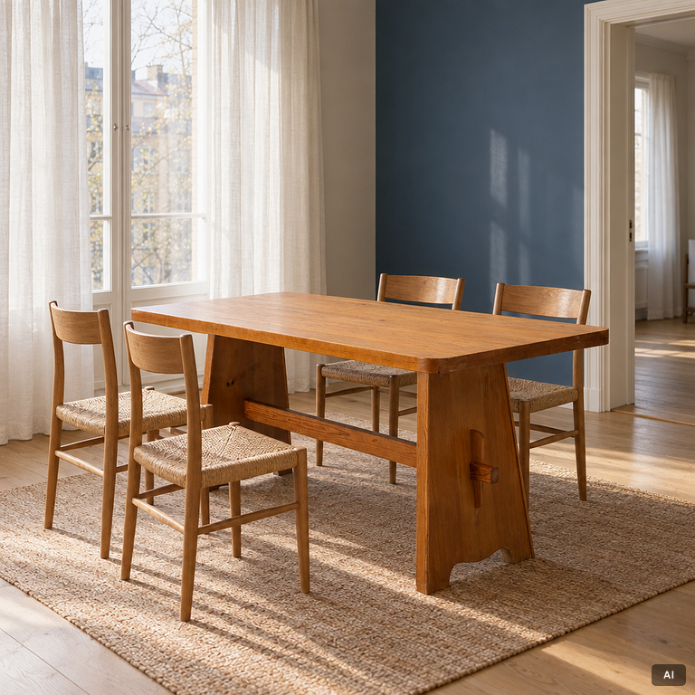 Göran Malmvall, Dining table, mid-20th century.