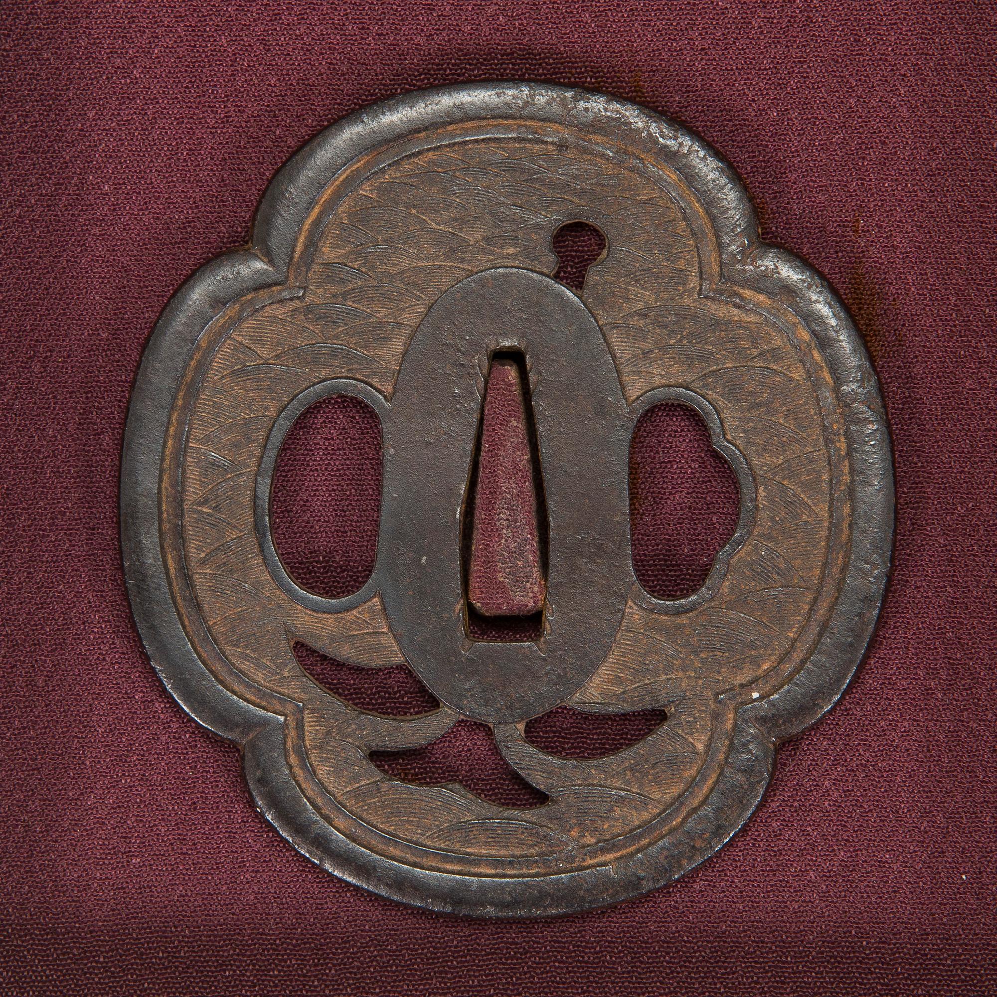 Tsuba, 3 st, Japan, Edo.