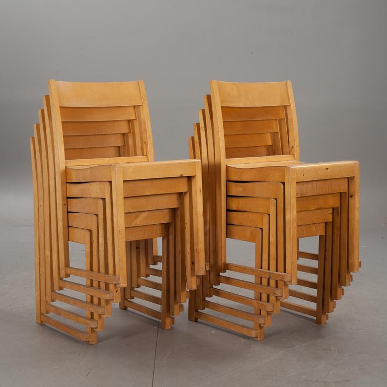 STOLAR, 10 st, design Sven Markelius. Brickmärkta O Jonssons Snickerifabrik, Arbrå.