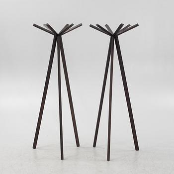 Nendo, a pair of 'Rokamura' coat hanger, De Padova, Italy.