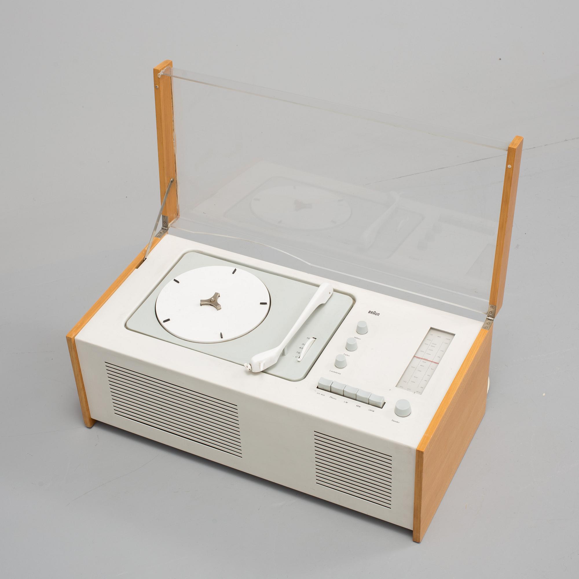 RADIOGRAMMOFON, "Phonosuper SK-4", Hans Gugelot & Dieter Rams, Braun AG, Tyskland, 1960-tal.