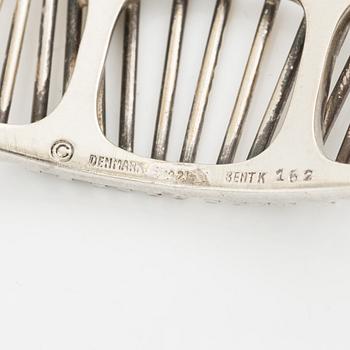 Arm ring, Bent Knudsen, silver, Denmark.