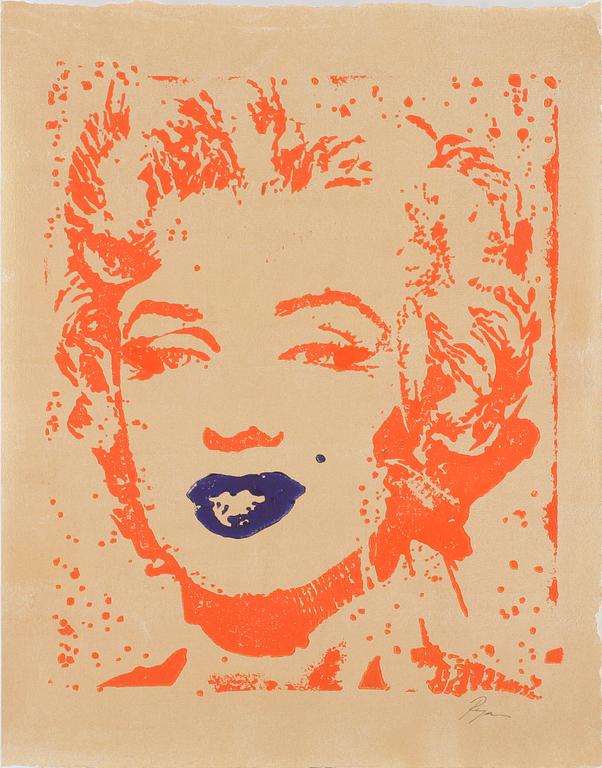 RICHARD RYAN, 7 st, färgseriegrafier i mapp, signerade.