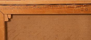 Harald Torsslow. Inland landscape with a wandering figure.