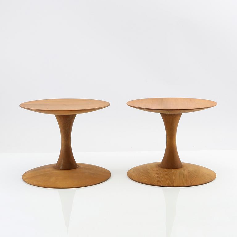 Nanna Ditzel, a pair of "Trisse" stools/tables, Kolds Savvaerk, Denmark.