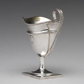 Stephan Westerstråhle, gräddkanna, silver, Stockholm 1785. Gustaviansk.