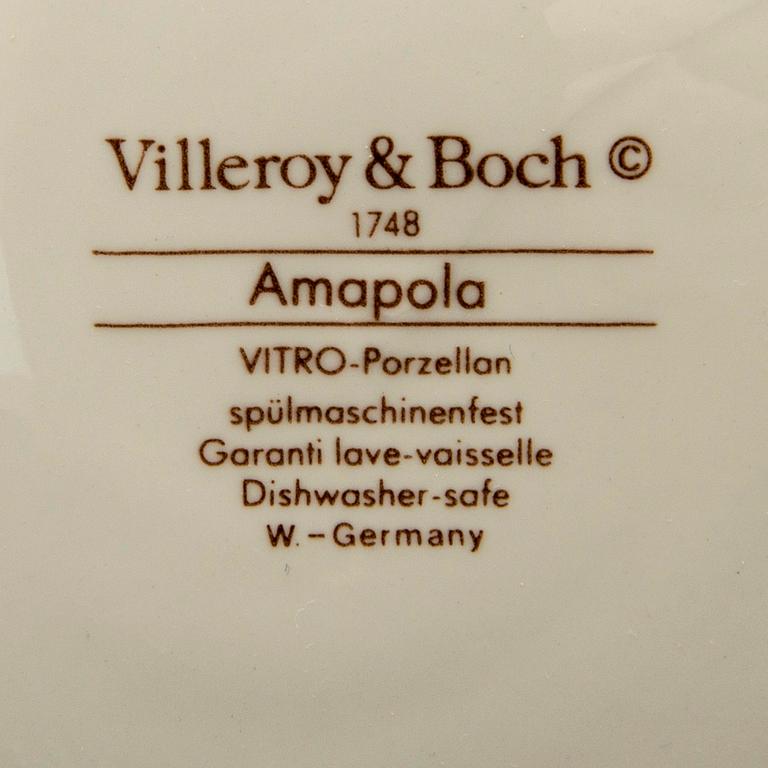 SERVIS Villeroy Boch 27 dlr "Amapola" porslin 1900-talets senare del.