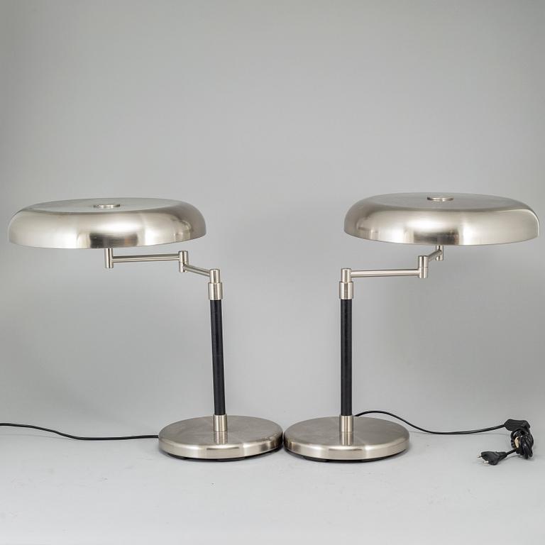 A pair of Ikea 'Grimsö' table lamps.