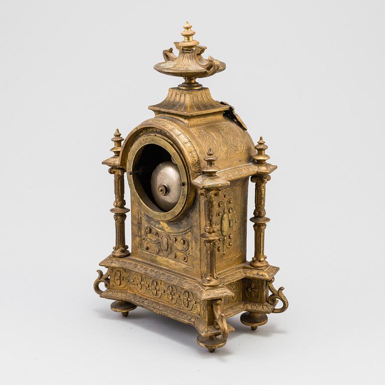 A table clock, late 19th century.