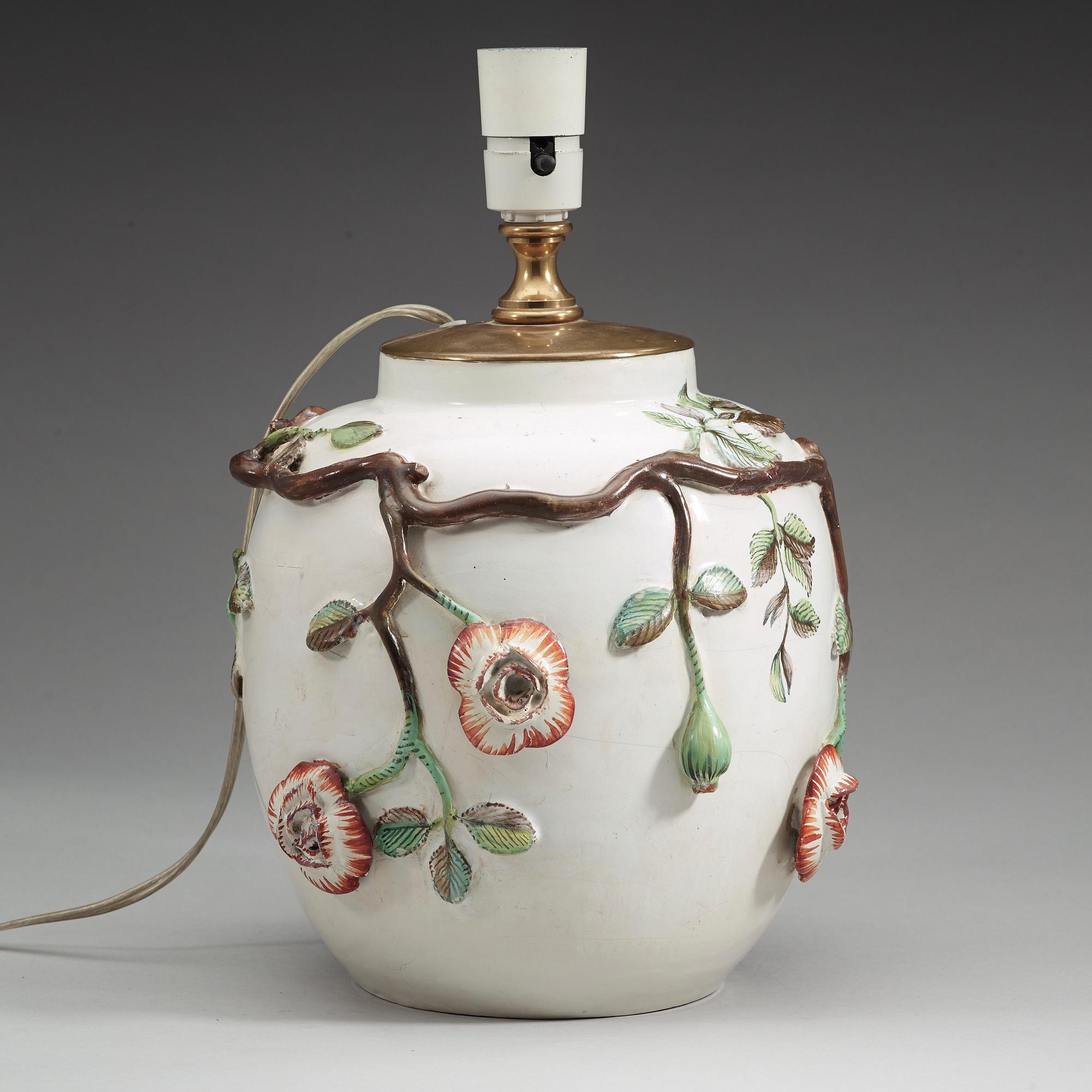 A Swedish faience jar, Marieberg, 18th Century.