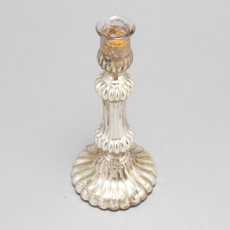LJUSSTAKE, glas, 1800-tal.