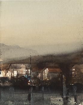Lars Lerin,  "Höst Lofoten".