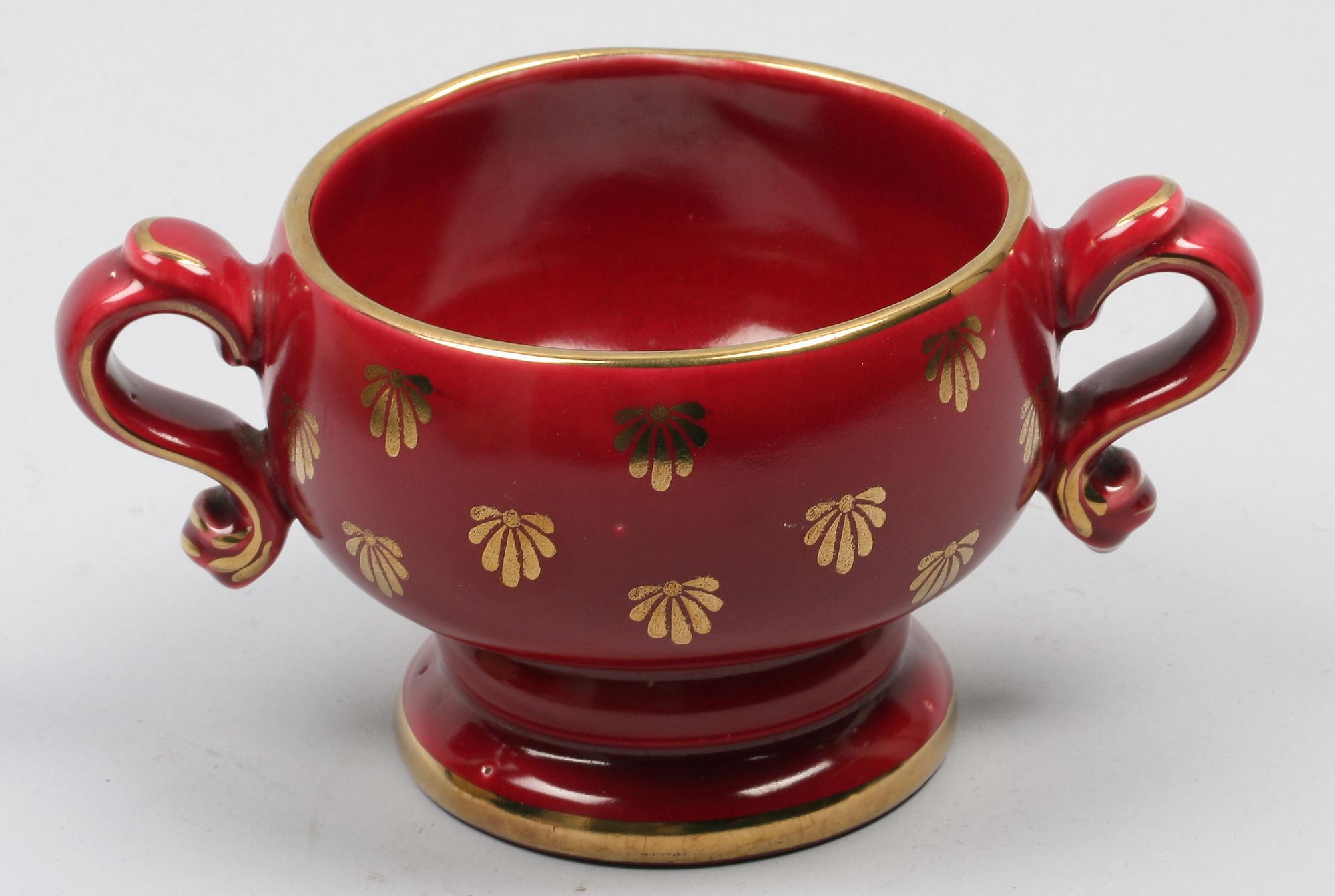 PARTI KERAMIK, 3 delar, porslin samt flintgods, Gustavsberg, Rörstrand samt Gefle.