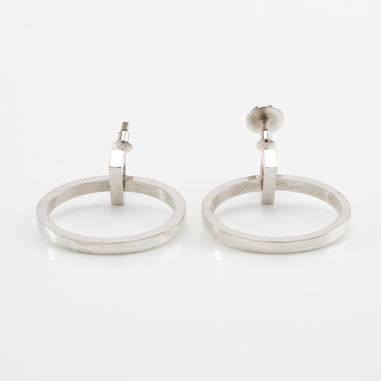 Wiwen Nilsson, earrings a pair of silver, Lund 1960.