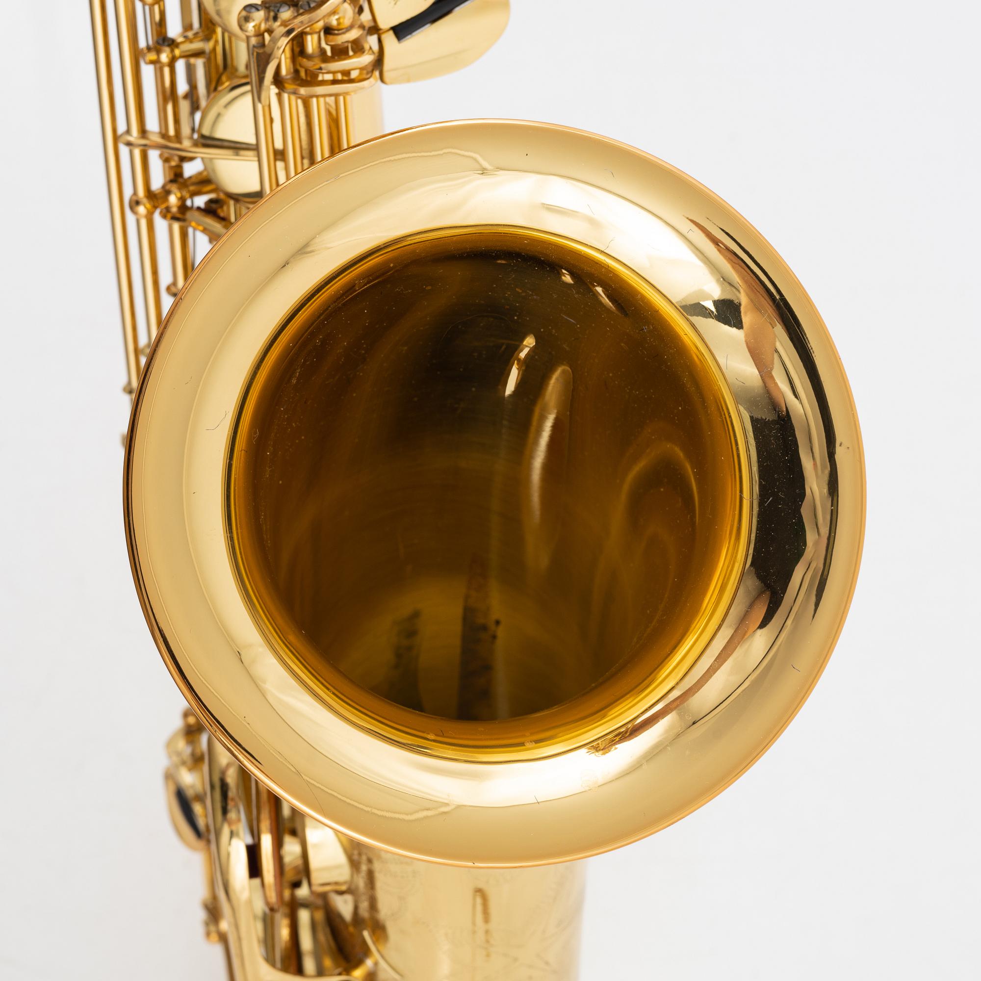 A brass 'YTS-62' saxophone, Yamaha, Japan.