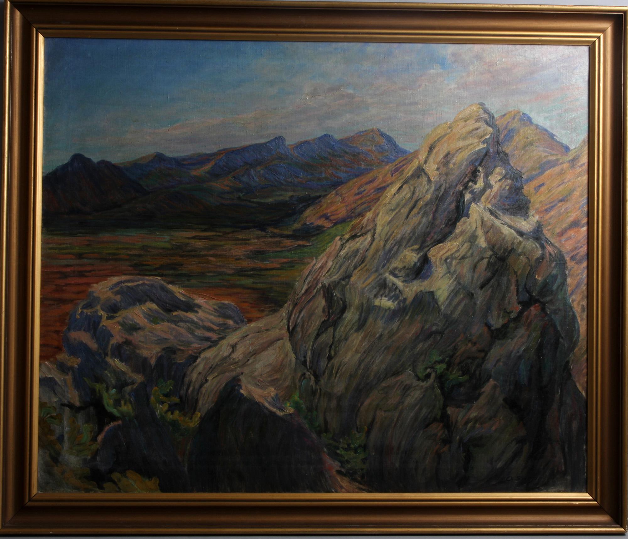 OTTO SARP, olja på duk, sign.