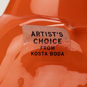 Bertil Vallien, two 'Satellite' glass vases from Kosta Boda, Sweden.