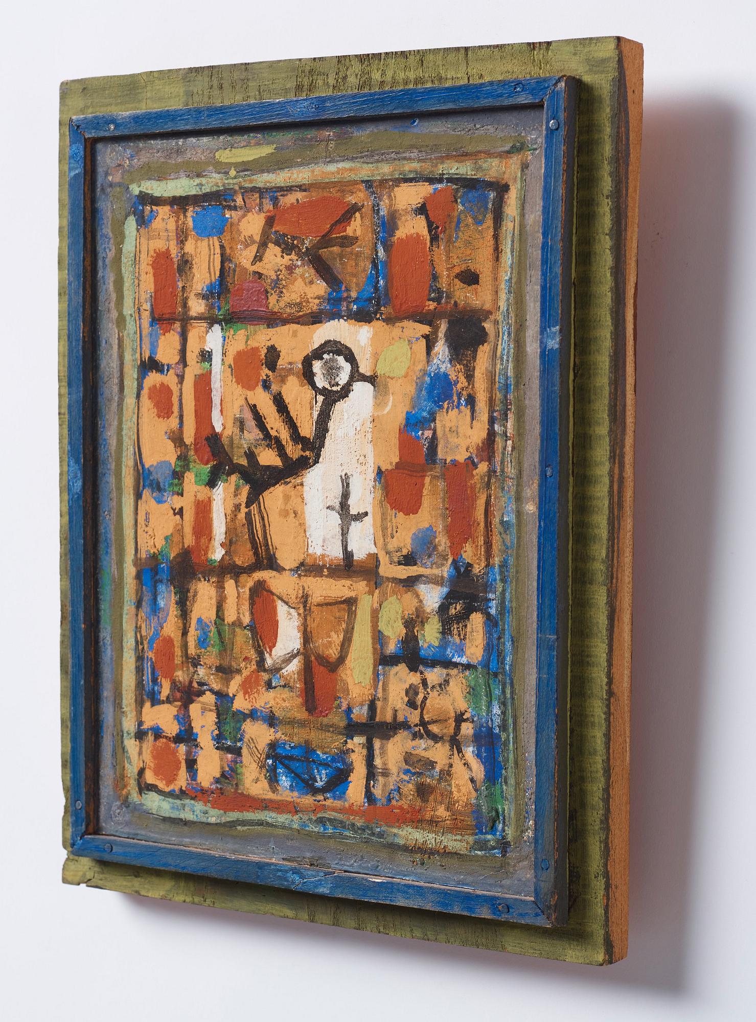 Roger Bissière, "Oiseau et papillon (Composition 34)".