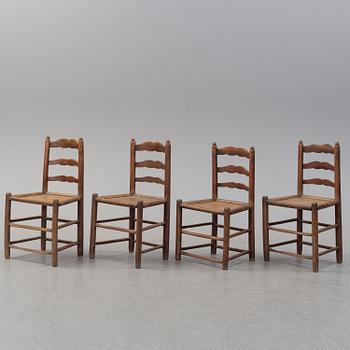 A set of four 18th/19th century chairs.