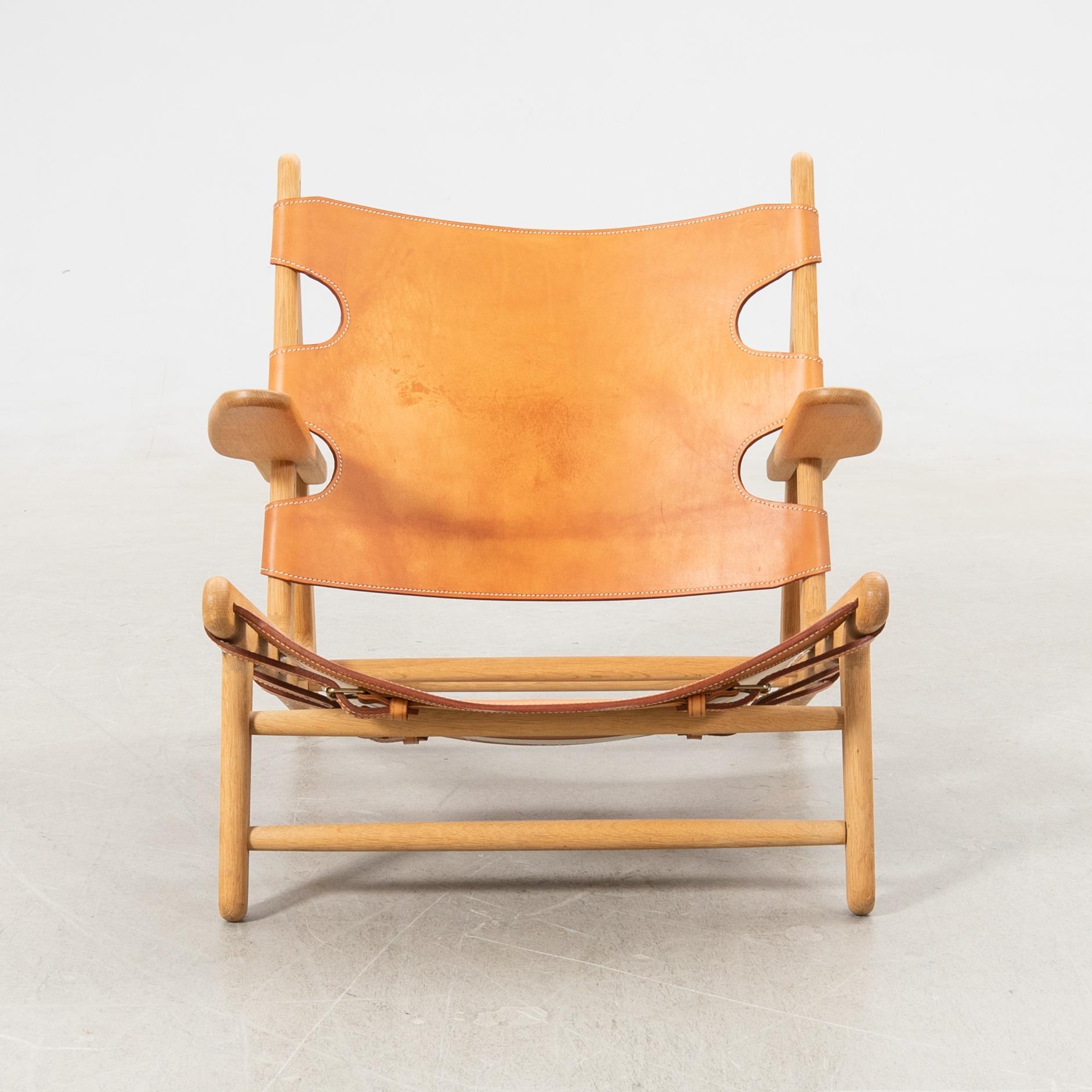 Børge Mogensen, Armchair "The Hunting Chair" Fredericia Stolefabrik Denmark, late 20th century.