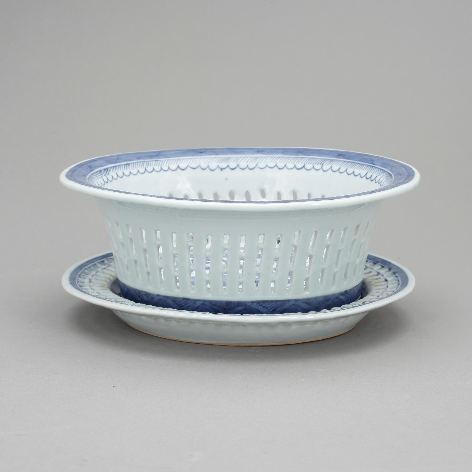 GALLERSKÅL, porslin, Qing dynastin, 1800-tal.