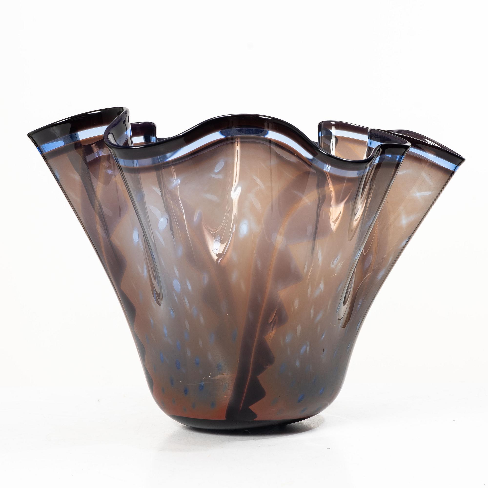 Gunnar Cyrén, skål, graal, glas, Orrefors 1992.