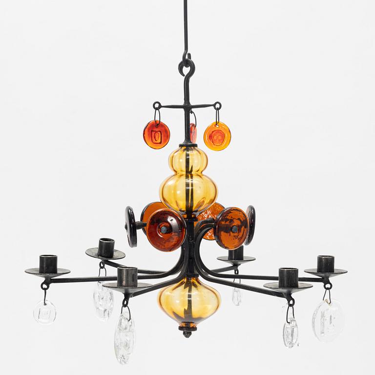 Erik Höglund, a chandelier, Boda Smide.