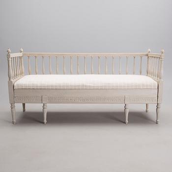 SOFFA, gustaviansk, omkring 1800.