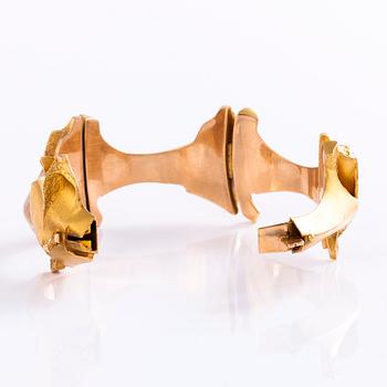 BJÖRN WECKSTRÖM, ARMBAND, "Charisma", 14K guld, Lapponia 1974.