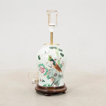 Table lamp China 19th century porcelain.