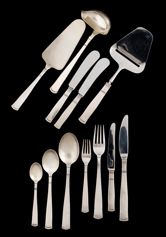 BESTICKSUPPSÄTTNING, 89 delar, silver. Rosenholm. GAB 1966-1997.