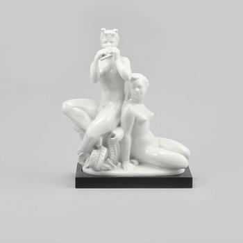 FIGURIN, porslin, Harald Salomon, Rörstrand, 1940-tal.