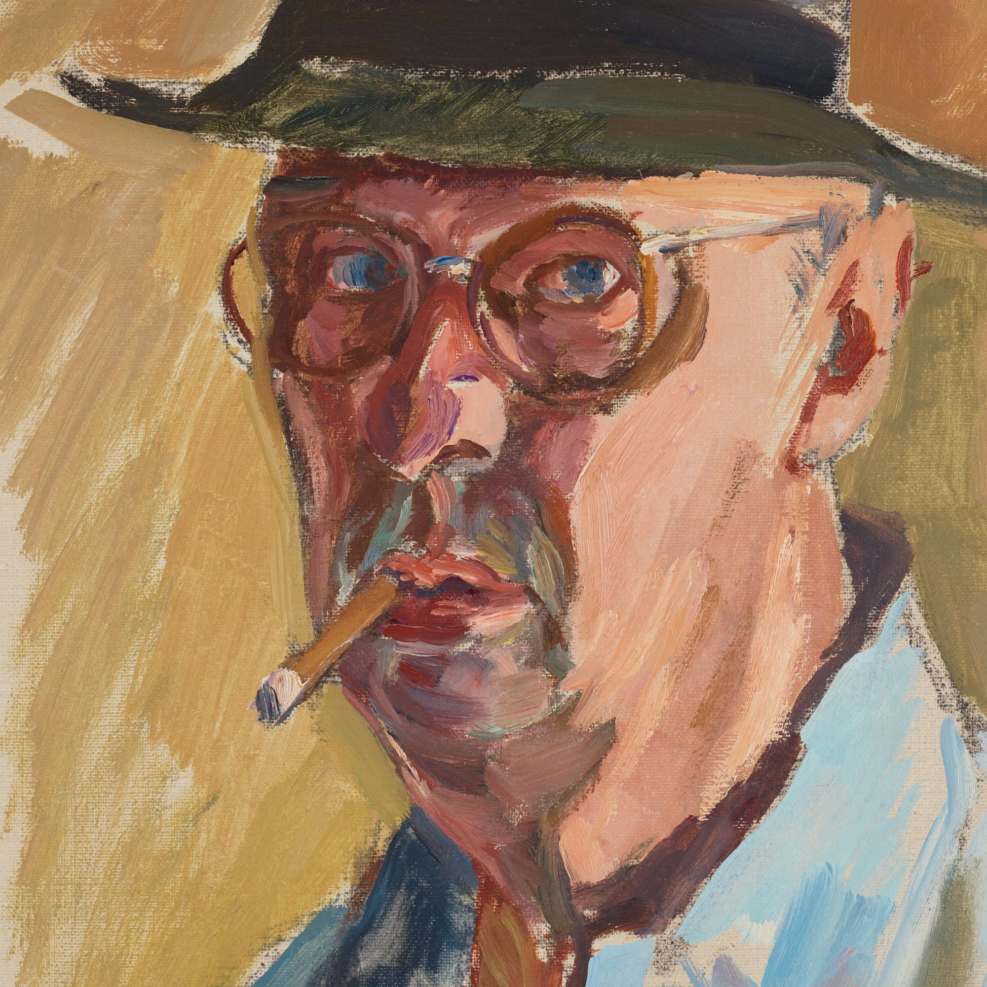 AXEL NILSSON, olja på duk. Signerad och daterad Skepparp - 57.