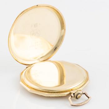 Longines 14K gold. pocket watch, 50 mm.