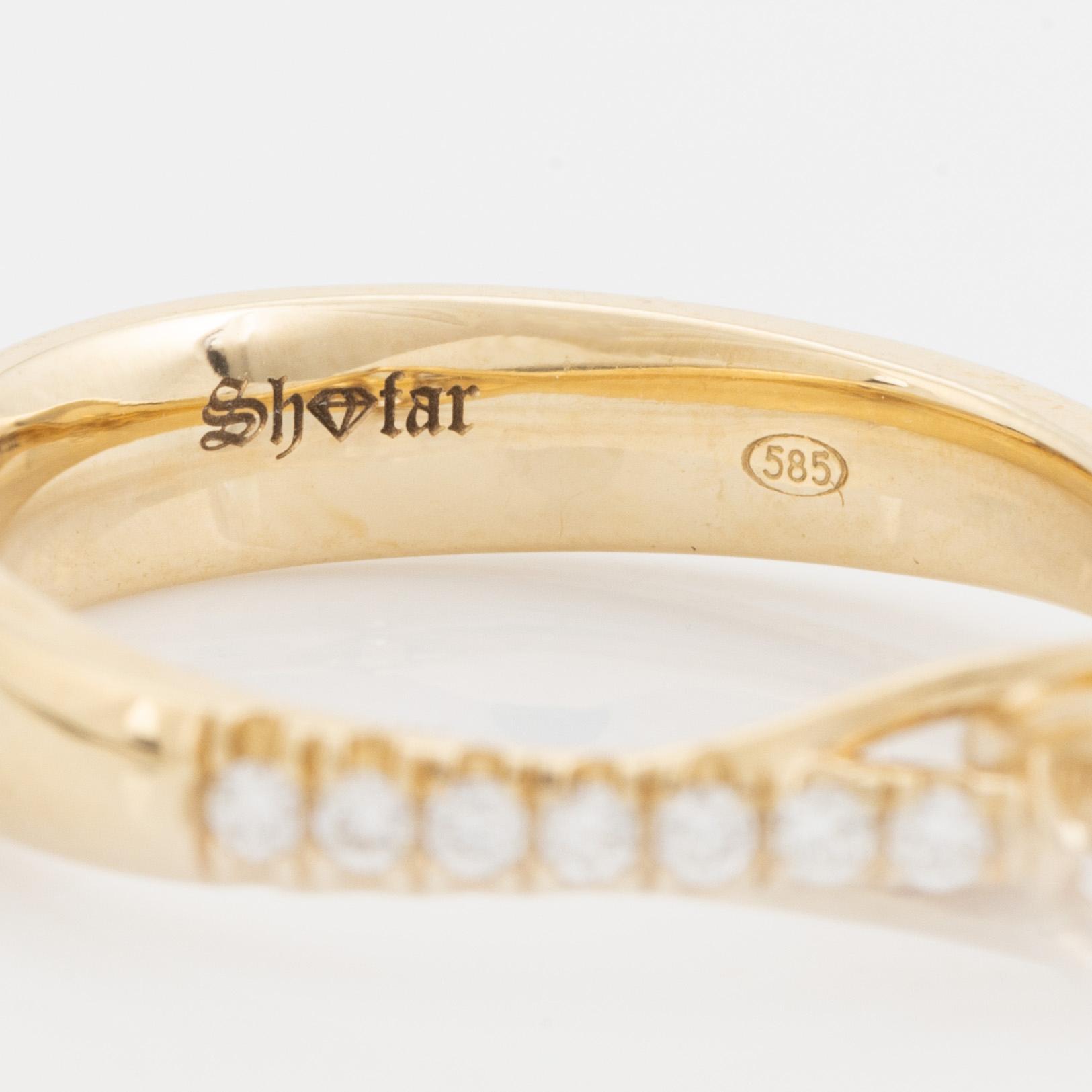 Cushion cut diamond ring.