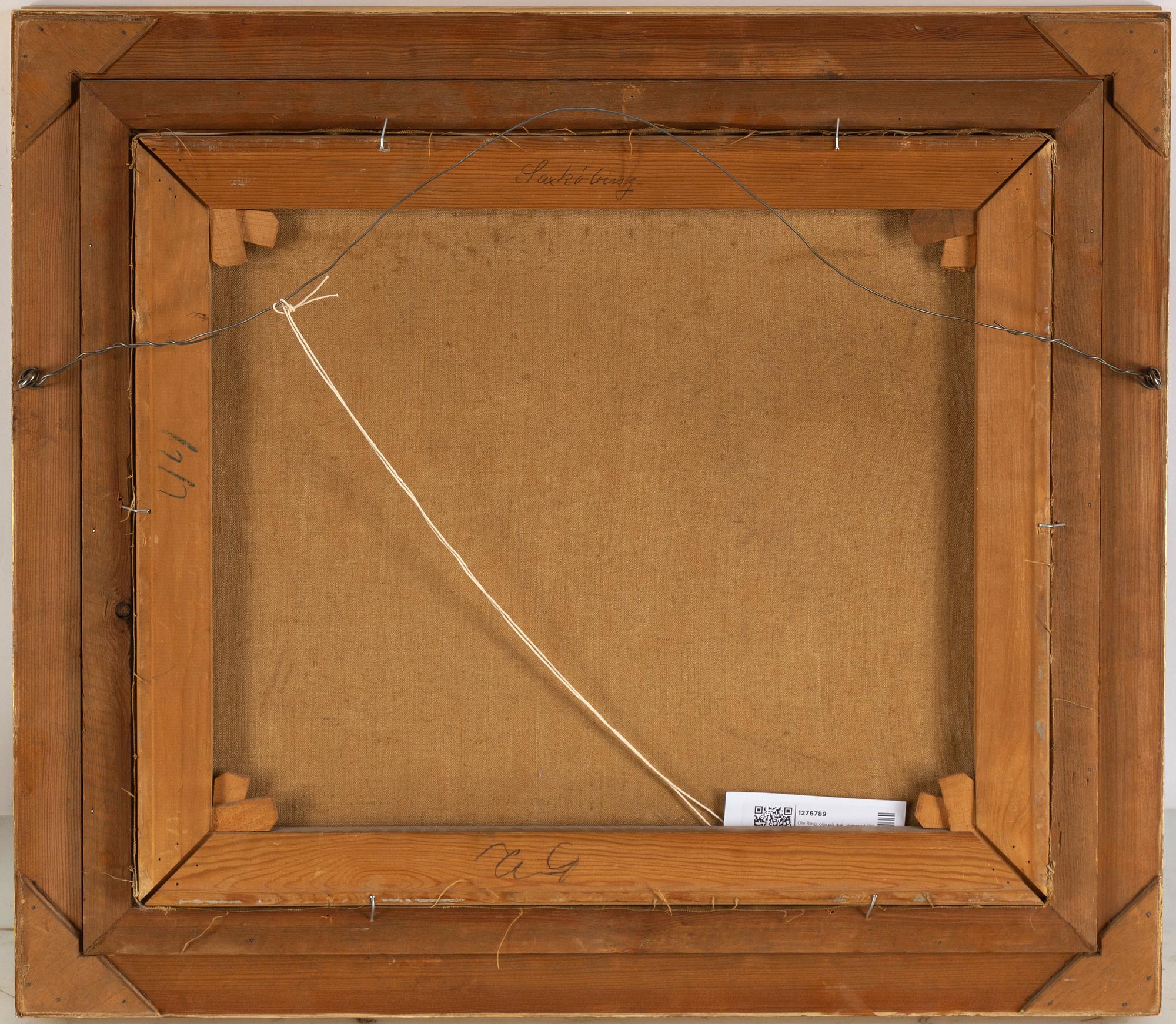 Ole Ring, oil on canvas, signed Ole Ring and dated 1963.