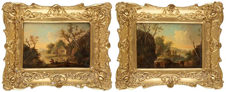 Johan Philip Korn, Landskap med figurer vid vattendrag.