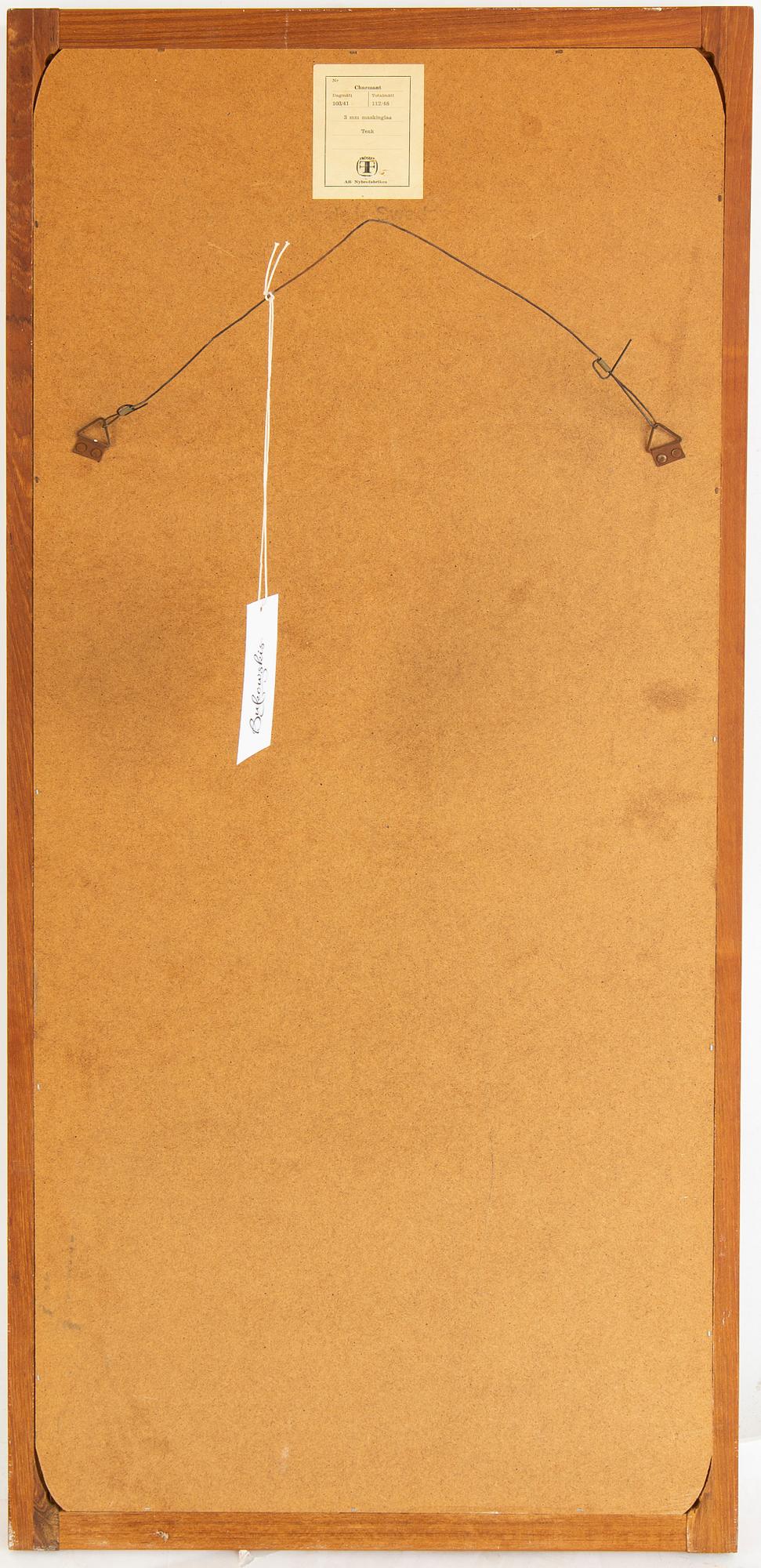 A teak mirror model 'Charmant', Fröseke, AB Nybrofabriken, mid 20th century.