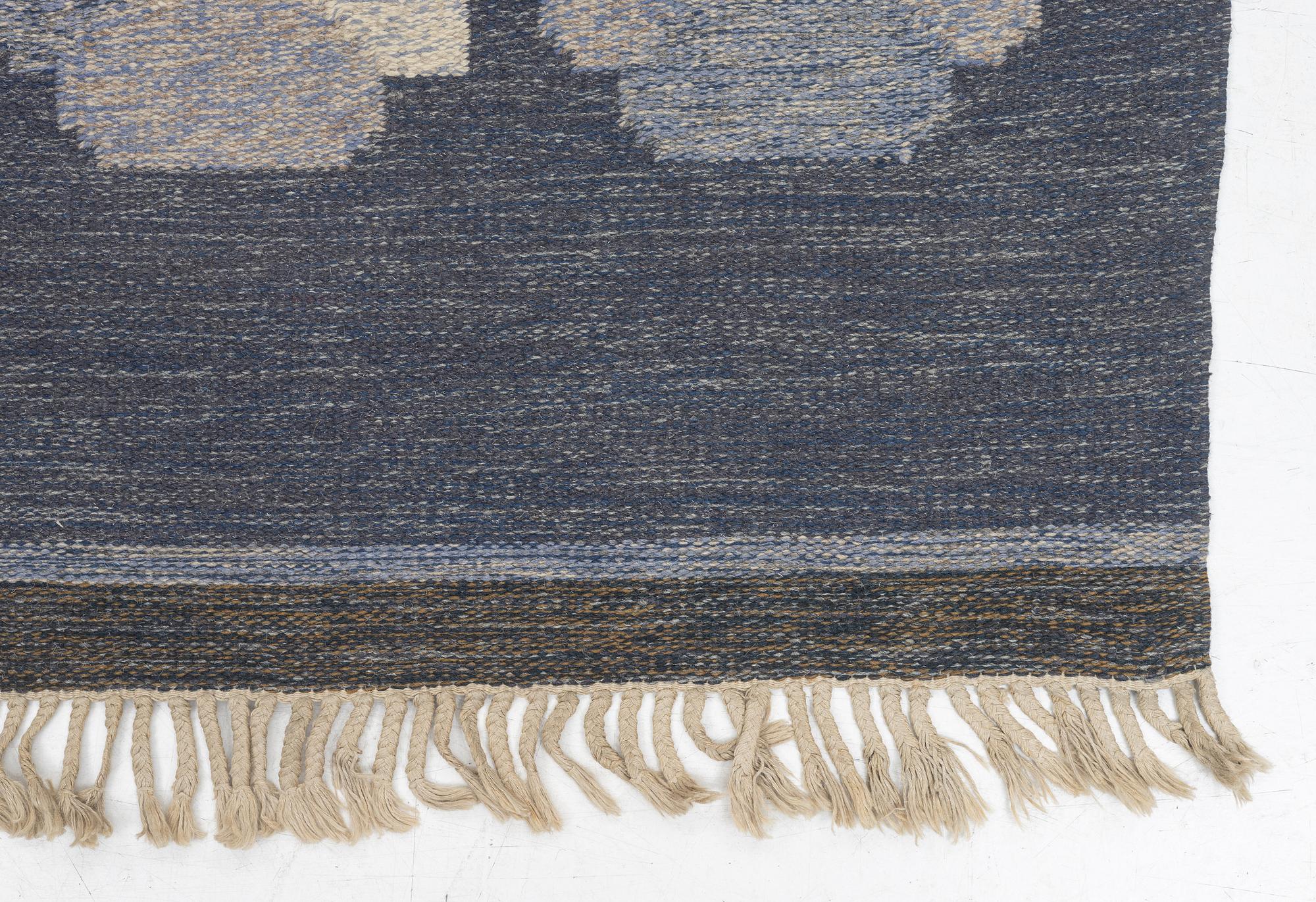 Rug, flat weave, approx. 253 x 158 cm.