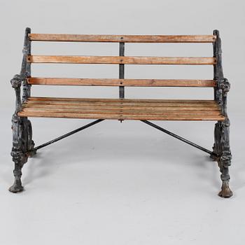 TRÄDGÅRDSSOFFA, gjutjärn, 1900-talets mitt.