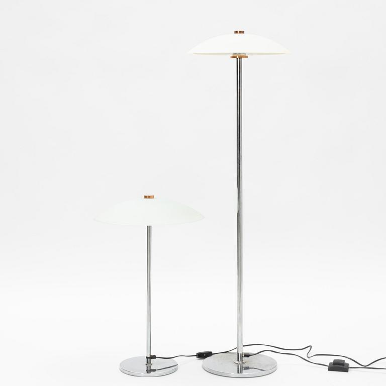 Golvlampa samt bordslampa, Blond belysning, Värnamo.