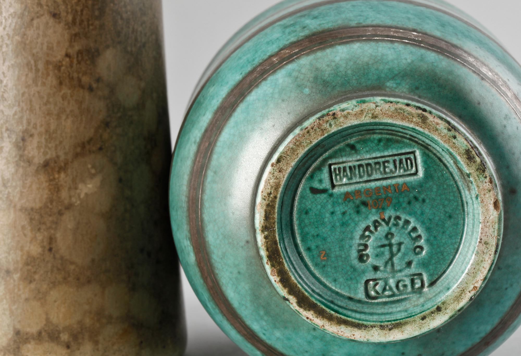 VASER, 2 st, Gustavsberg samt Rörstrand.