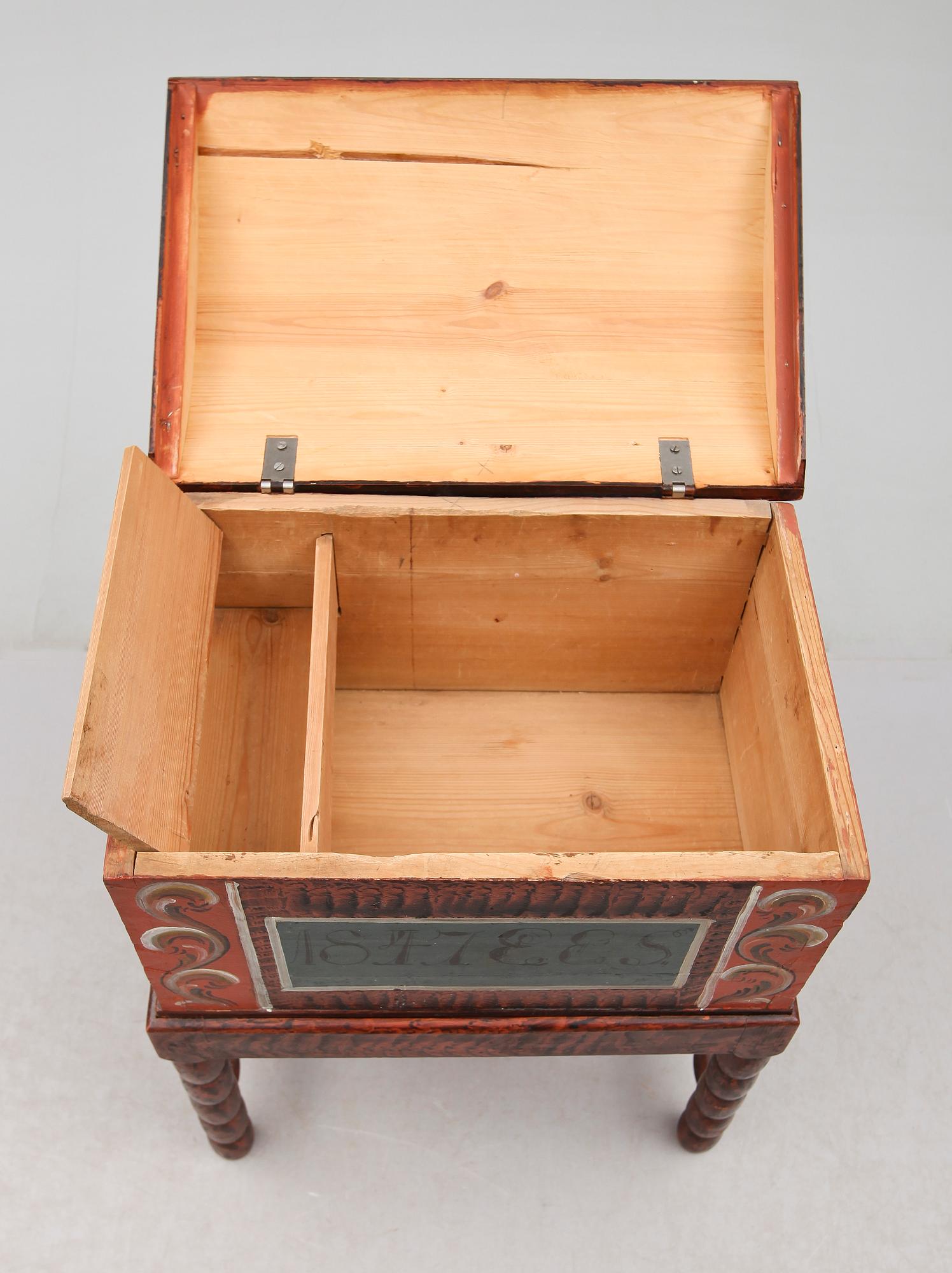 KISTA PÅ BENSTÄLLNING, Lima, 1800-talets mitt.