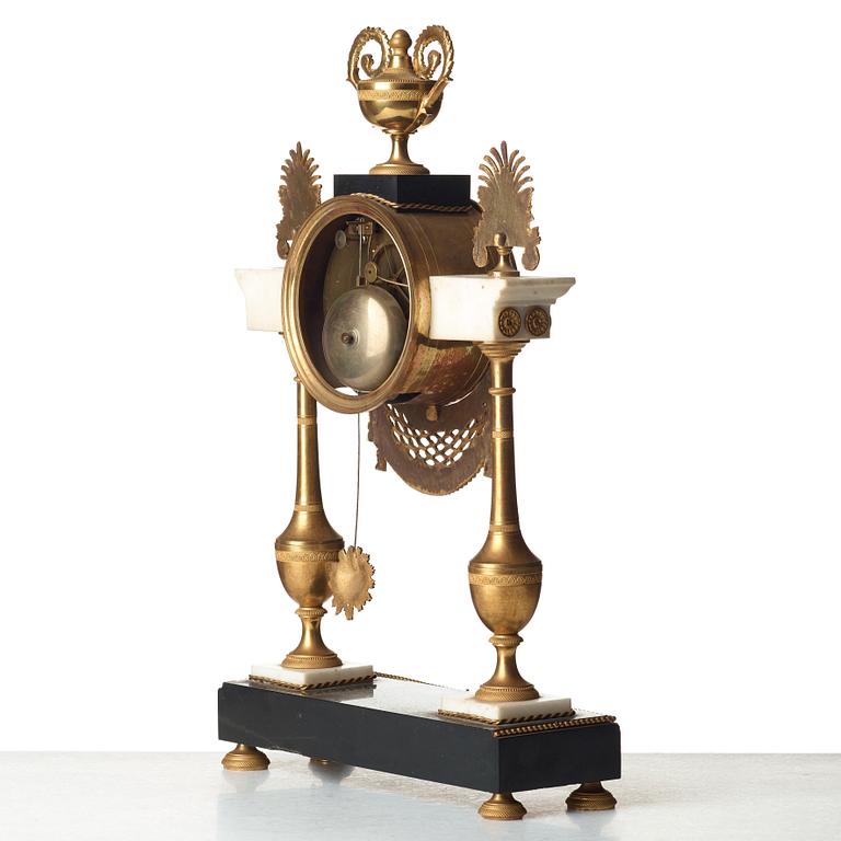 A Louis XVI circa 1790 mantel clock.