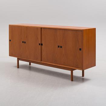 A second half of the 20th century teak veneered sideboard by Central Møbler Bolighus, Denmark.