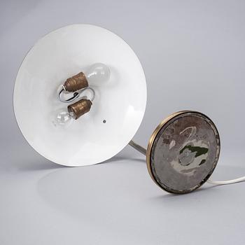 BORDSLAMPA, mässing, 1900-talets mitt.
